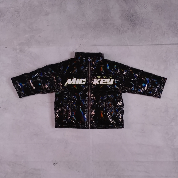 Disney Other - RARE Disney Baby MICKEY MOUSE Black Down Puffer Jacket